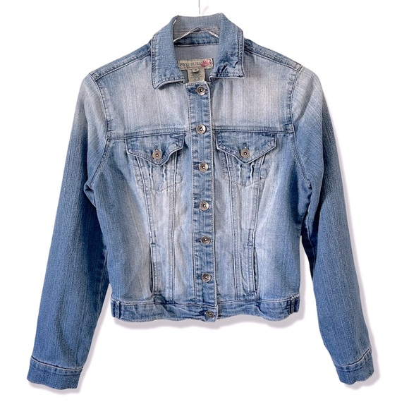 Paris Blues Denim Jacket Retro Cropped - Picture 2 of 7
